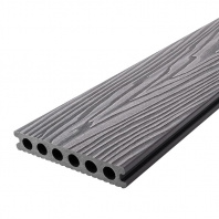 Террасная доска КОММЕРЧЕСКАЯ T-DECKS PREMIUM 3D, серая